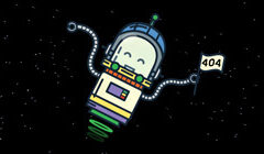 消失在宇宙星空中的404页面-墨非网