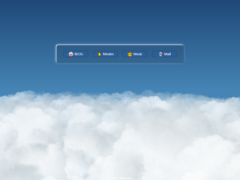 3D远方动态白云页面– HTML源码-墨非网