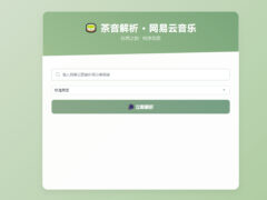 扣扣网易音乐解析UI模版-自适应双端-墨非网